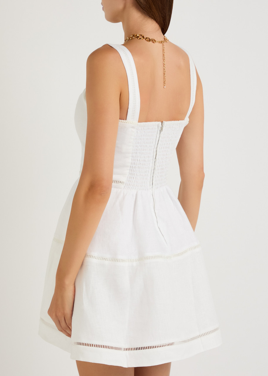 Reformation Everett Linen Mini Dress - 3
