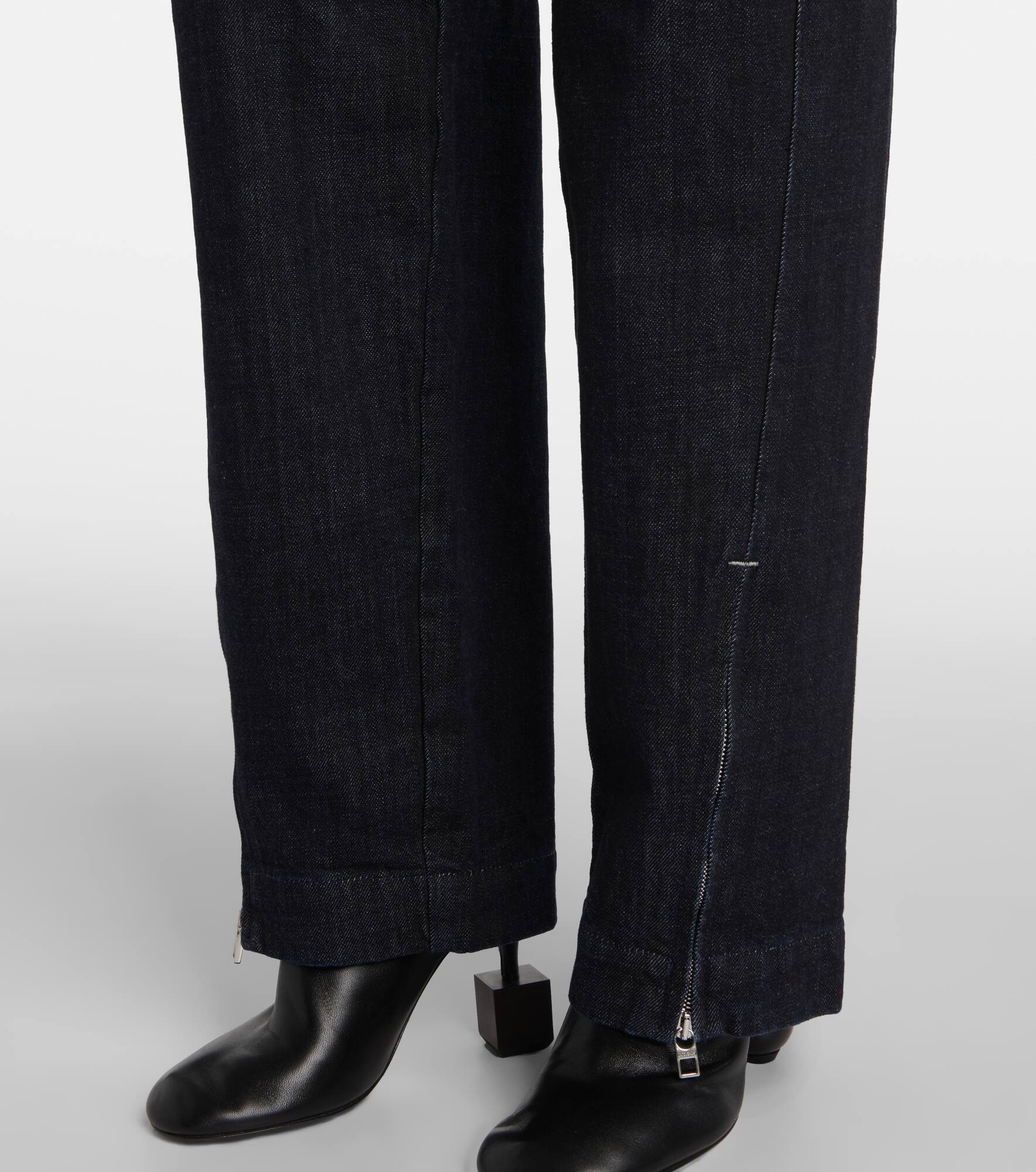 De-Nîmes high-rise barrel-leg jeans - 5