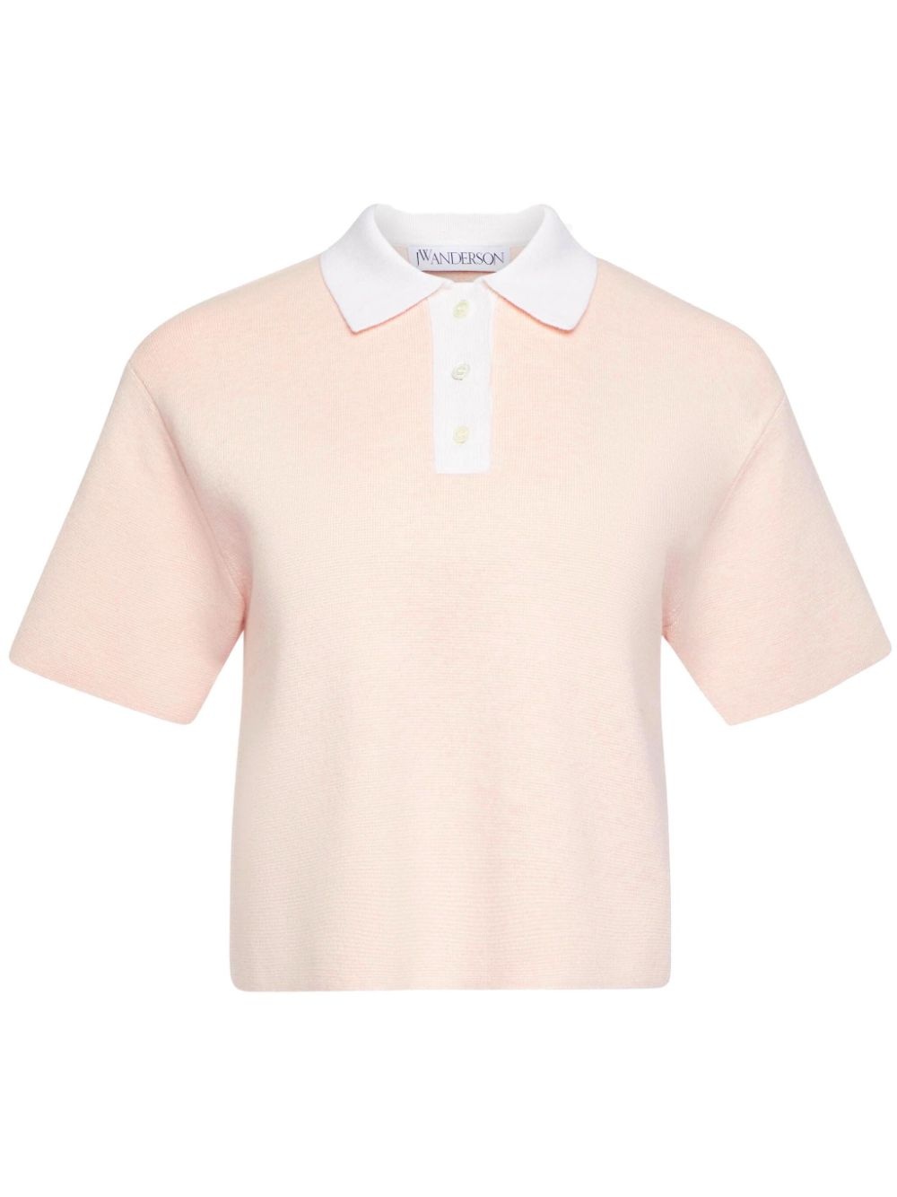 cropped polo shirt - 1