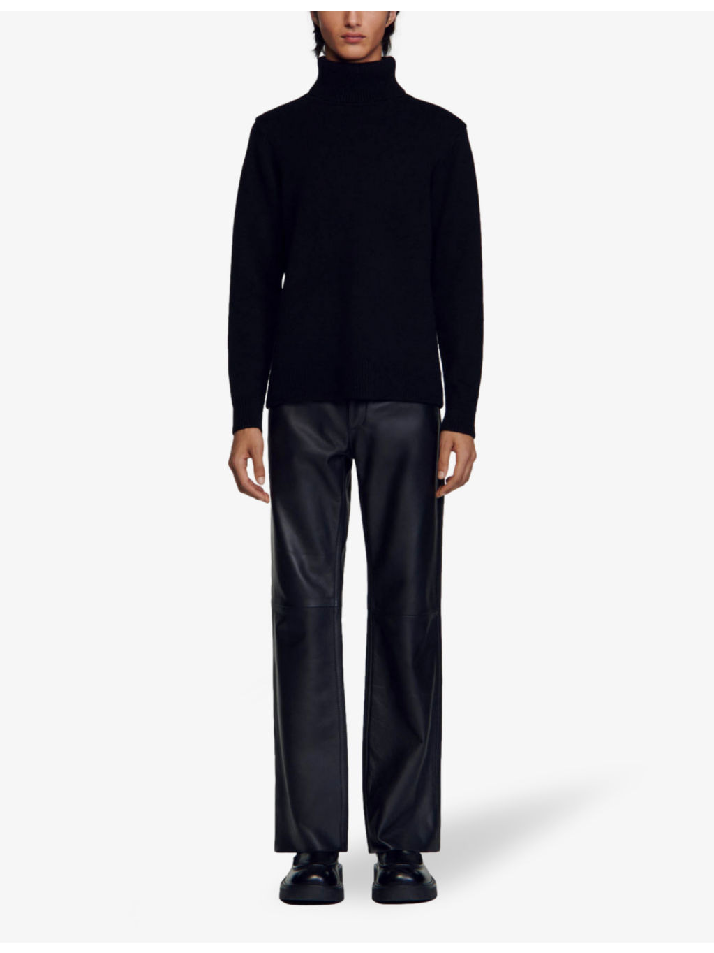 Turtleneck knitted wool-blend jumper - 2