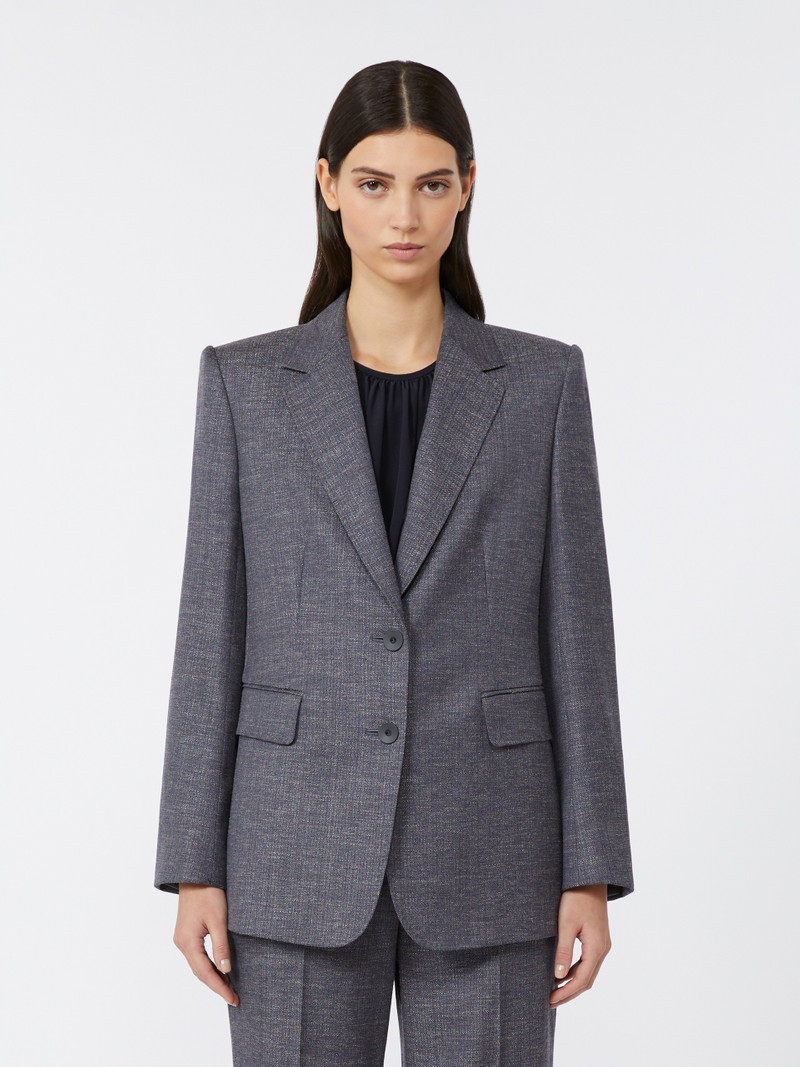 HODEIDA Wool-blend twill blazer 3