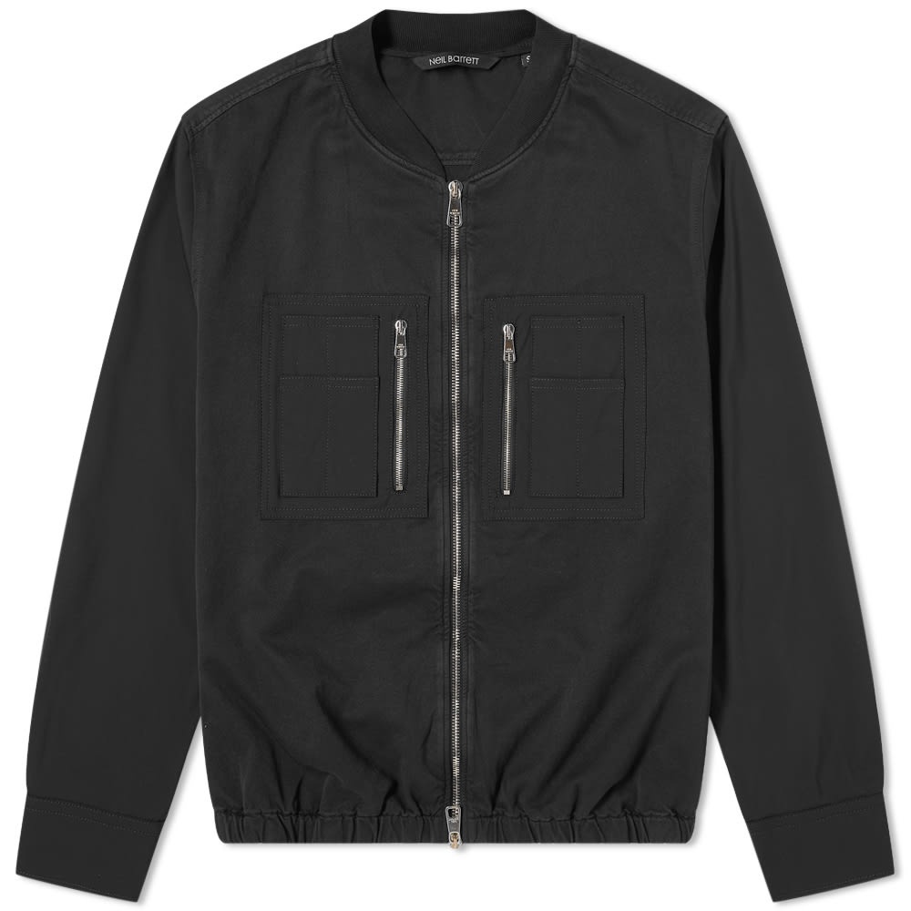 Neil Barrett Cotton Zip Bomber - 1