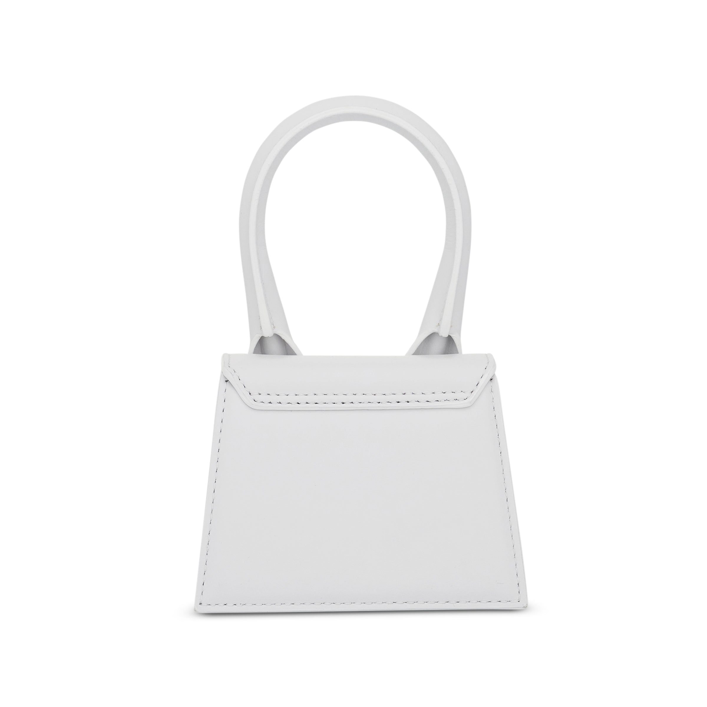 Le Chiquito Mini Leather Bag in White - 3