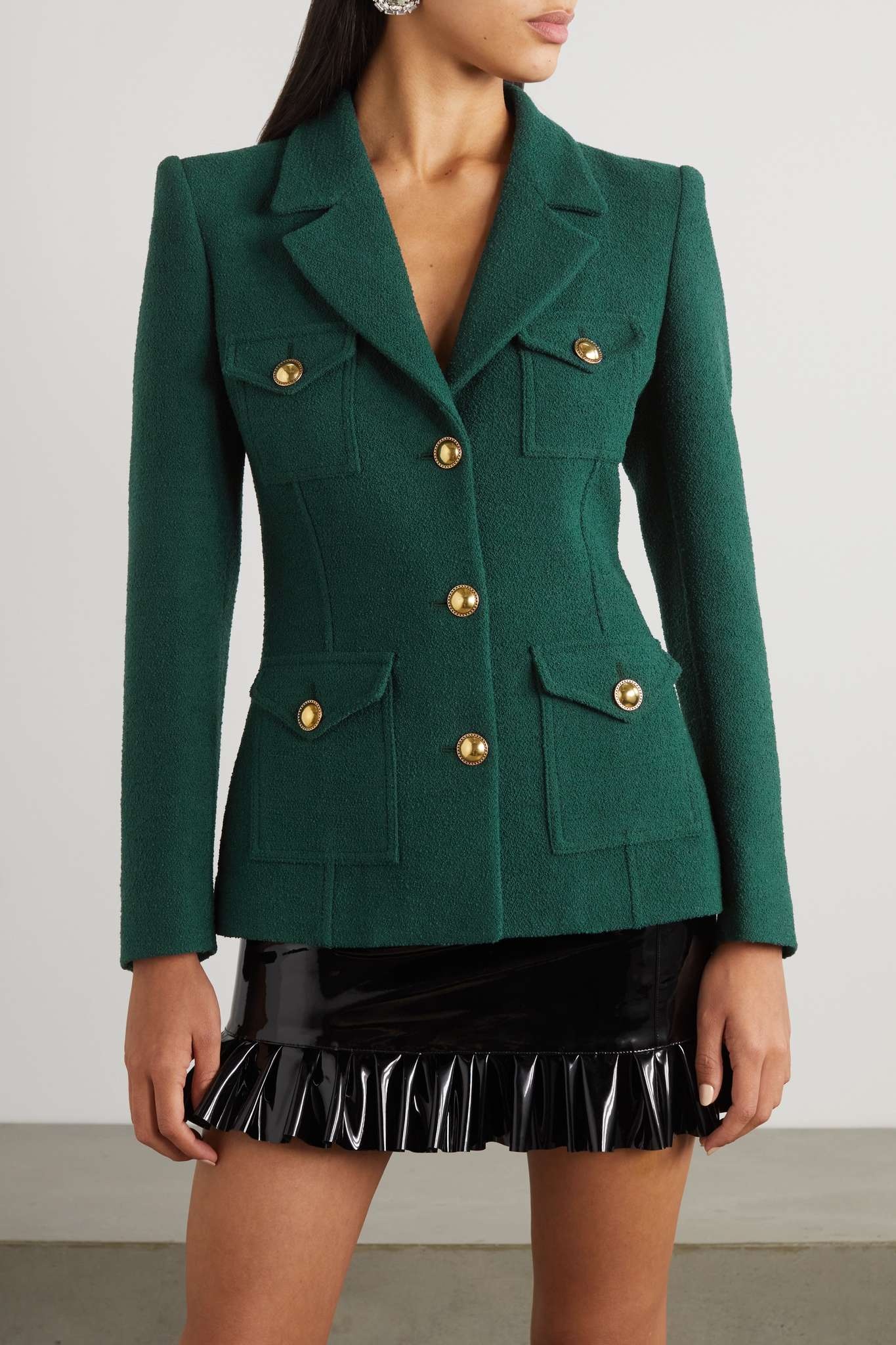 Wool-blend bouclé jacket - 3