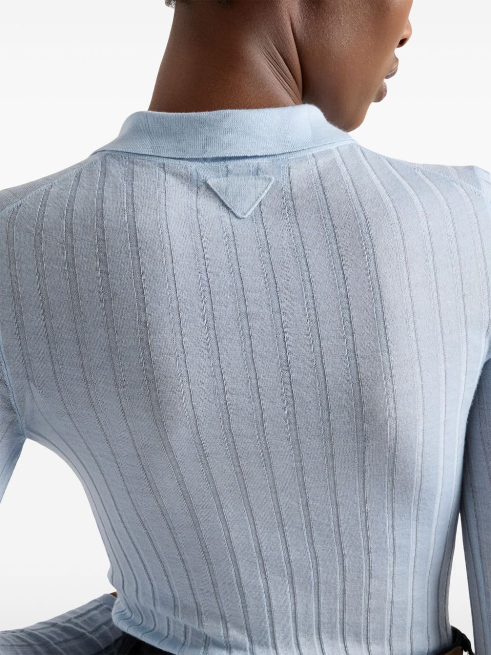 Cashmere and silk polo shirt - 4