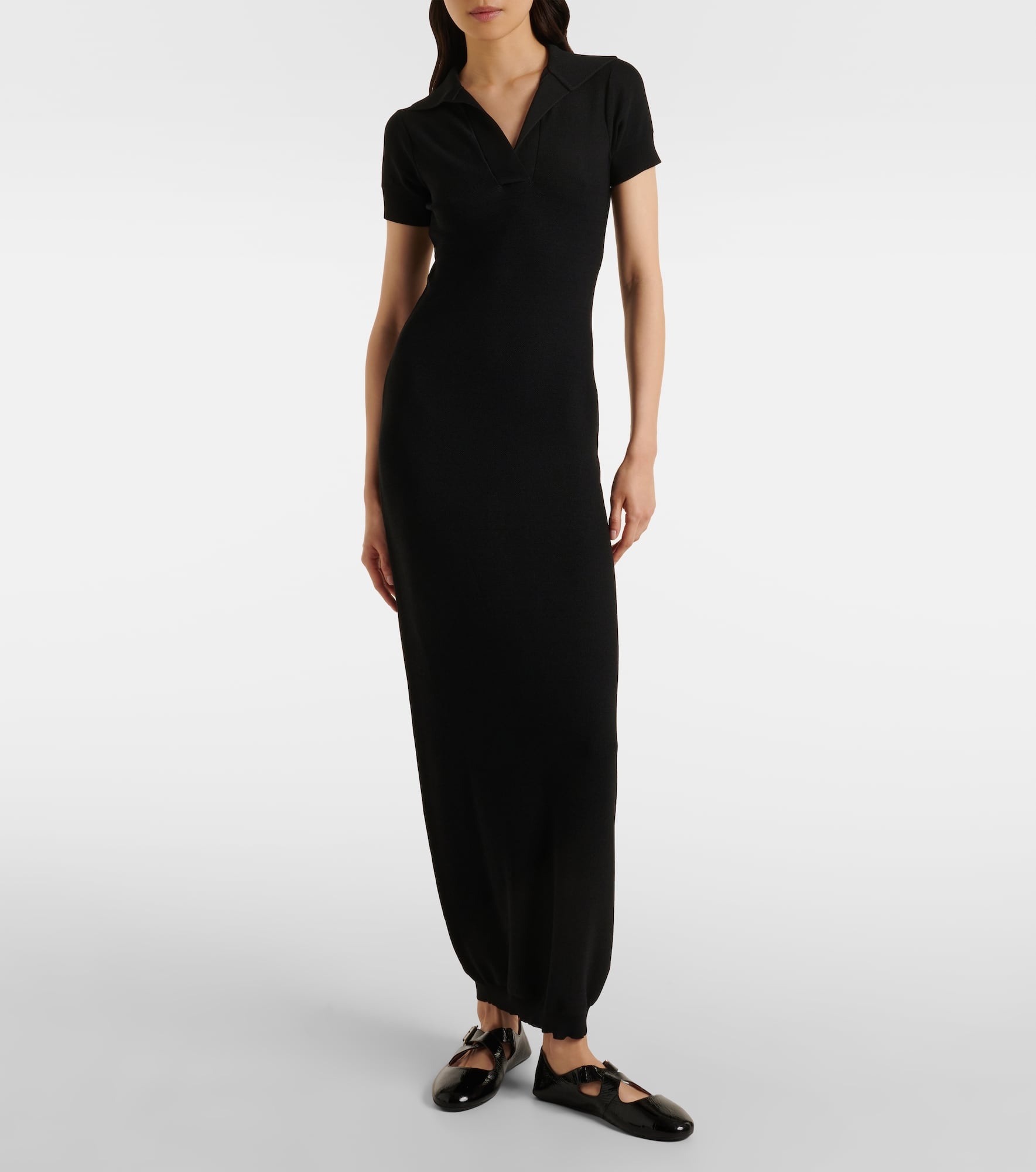 Semi-sheer polo dress - 2