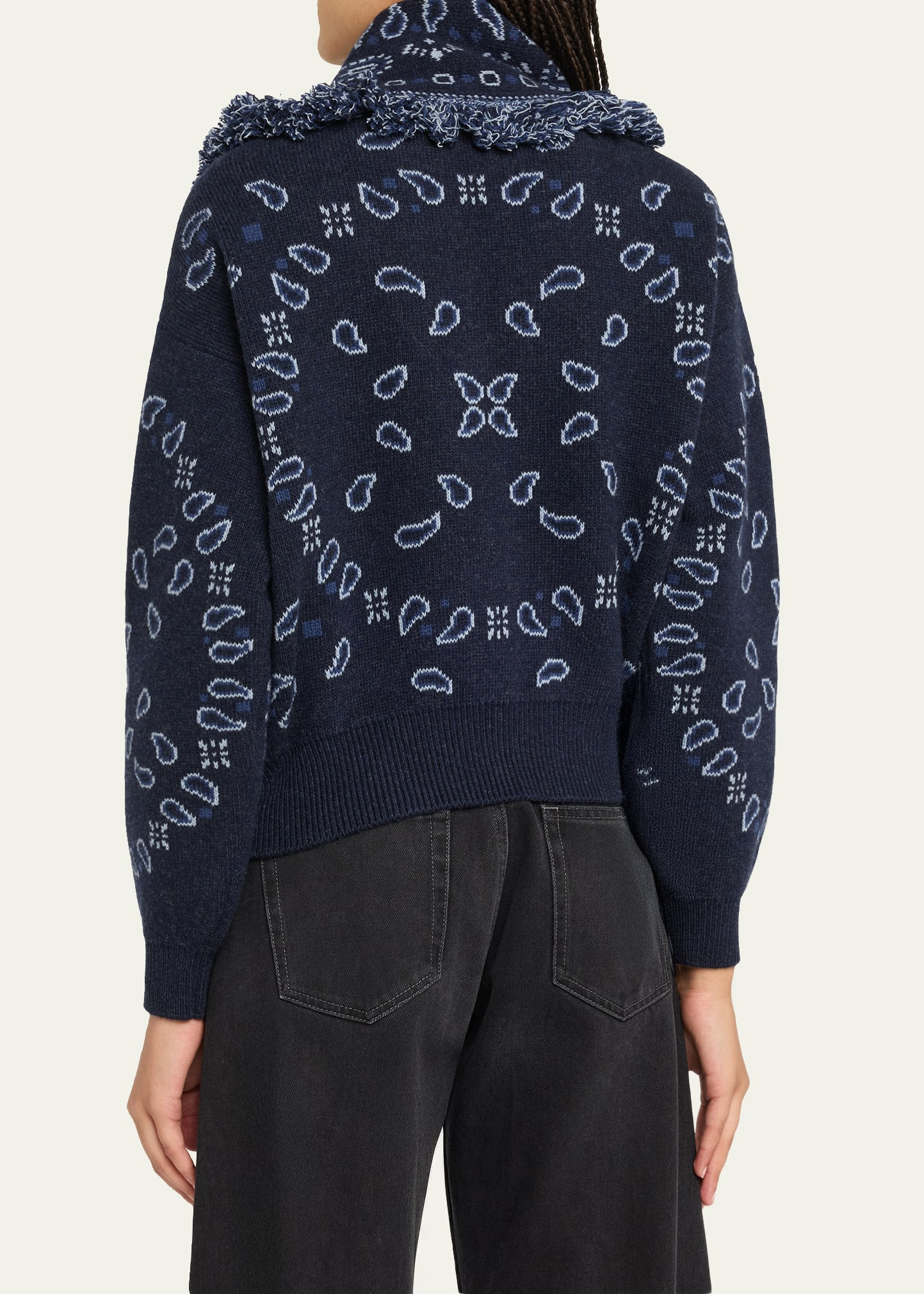 Bandana Jacquard Cardi-Bomber - 3
