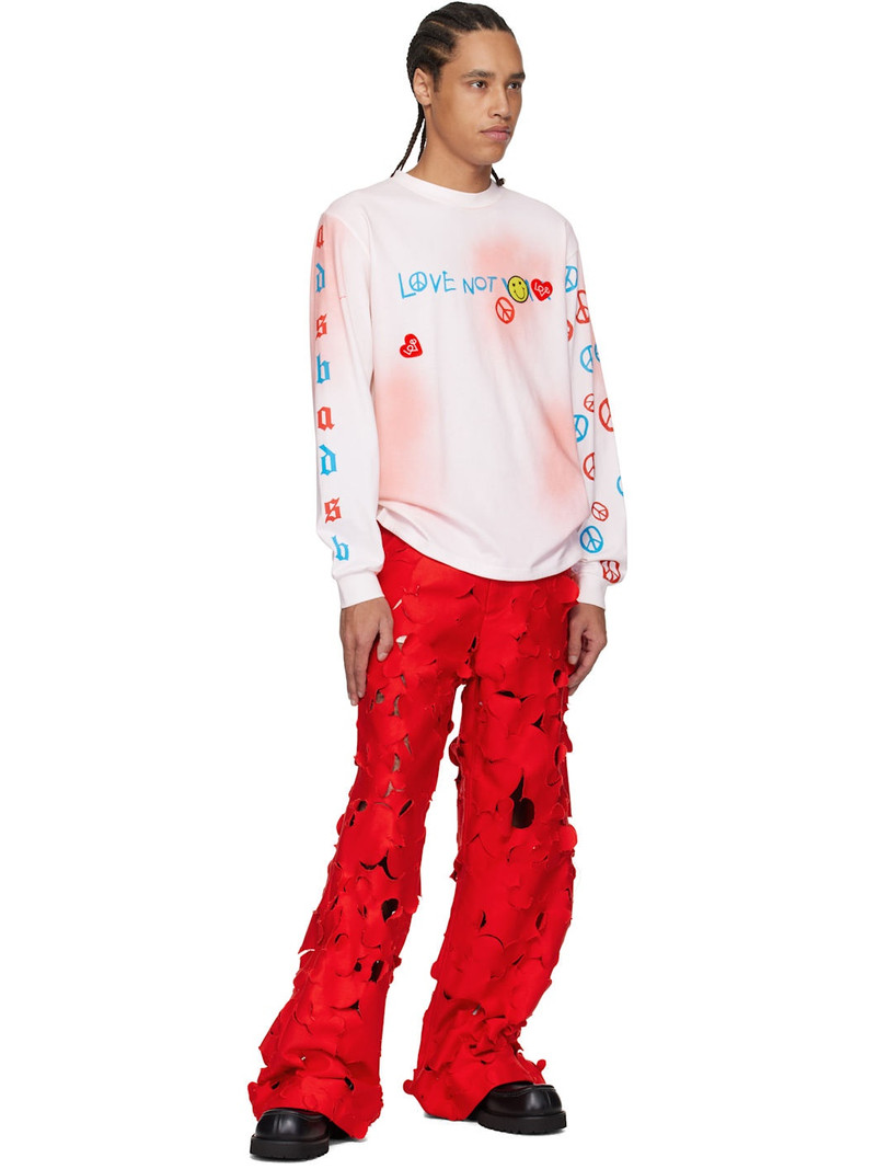 Andersson Bell White & Pink Love L/S T-shirt outlook