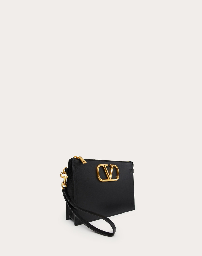 VLOGO SIGNATURE CALFSKIN POUCH 2