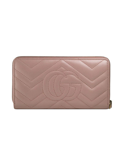 GUCCI GG Marmont zip around wallet outlook