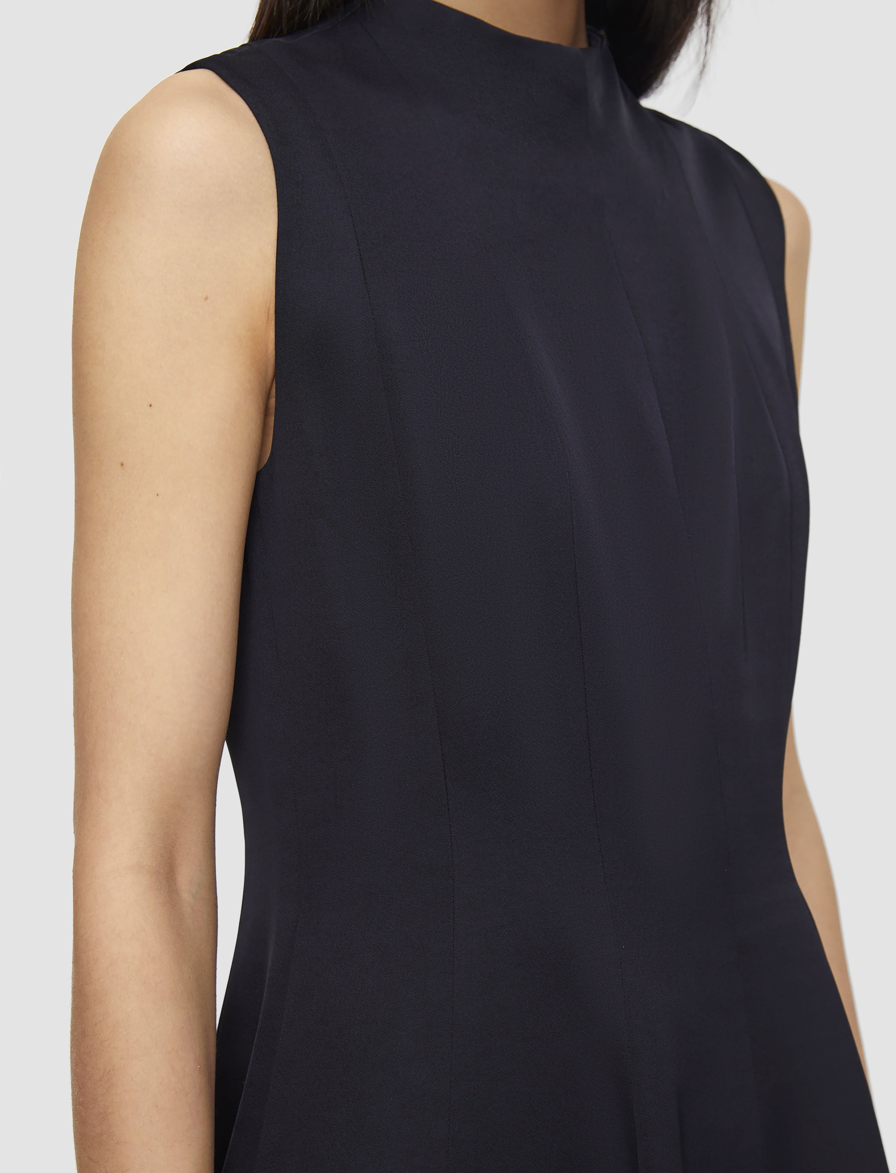 Edita Viscose Crepe Mini Dress - 4