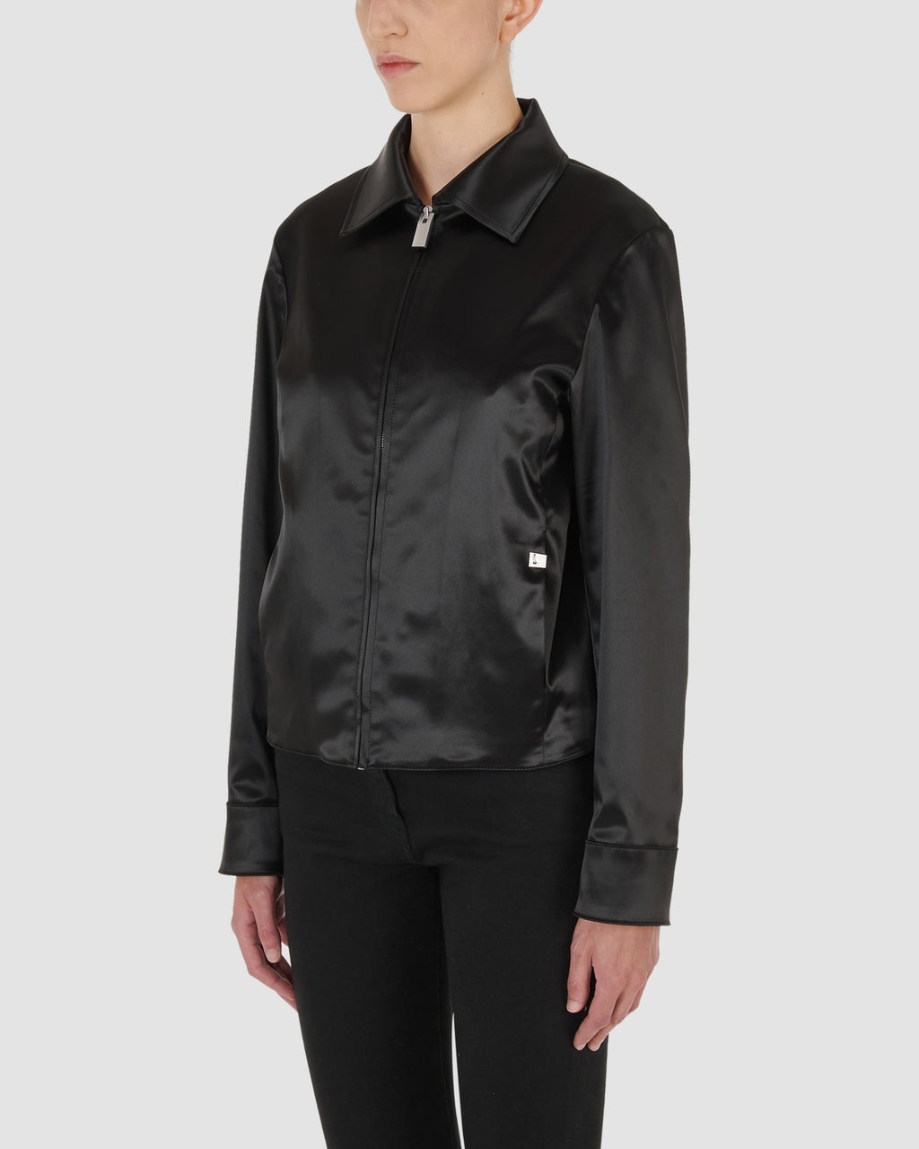 MICRO BUCKLE SATIN JACKET - 3