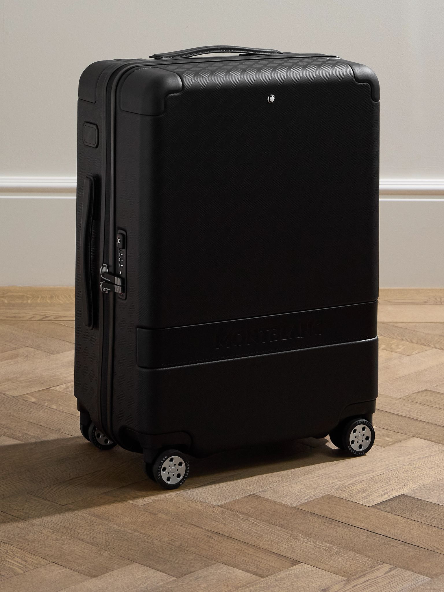 #MY4810 Extreme 3.0 Textured-Leather Carry-On Suitcase Black - 1