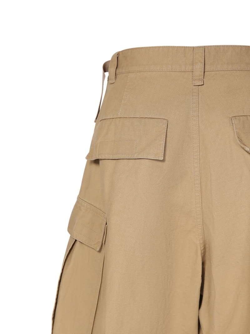 Patched cotton cargo pants - 7