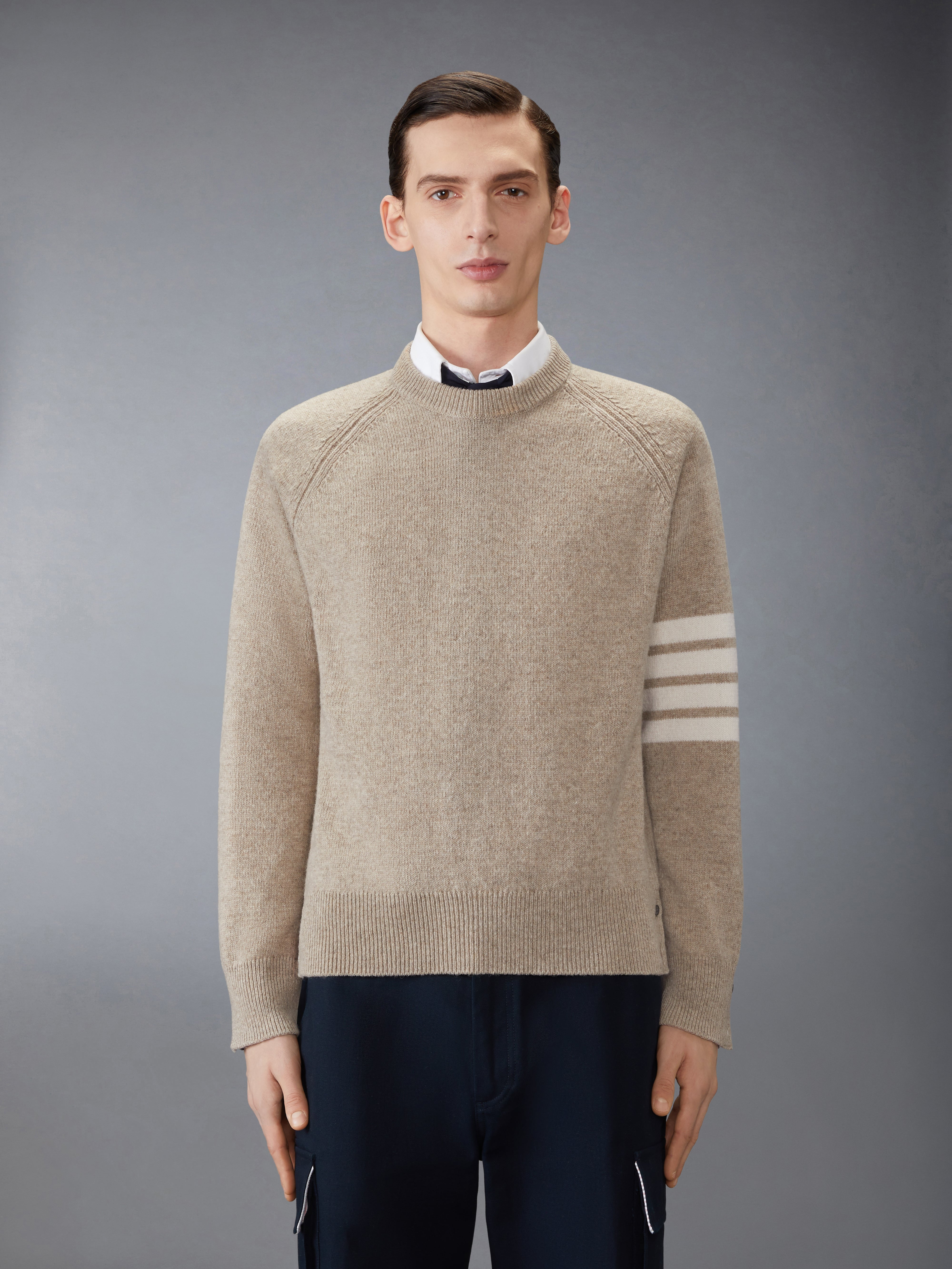 SHETLAND WOOL 4-BAR RELAXED FIT PULLOVER - 2