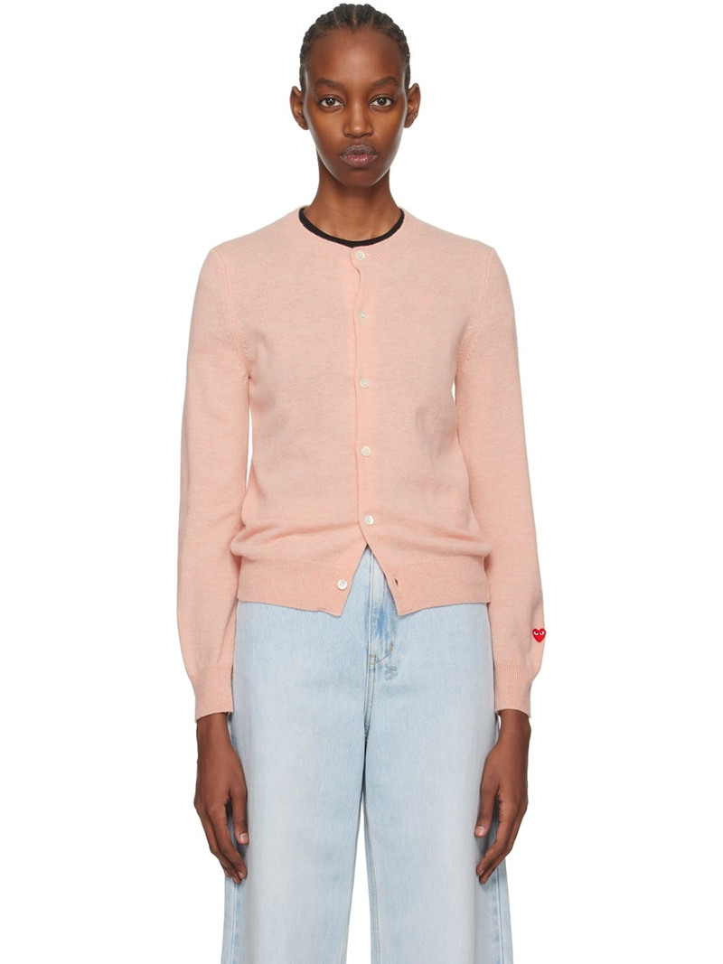 Pink Small Heart Cardigan - 1