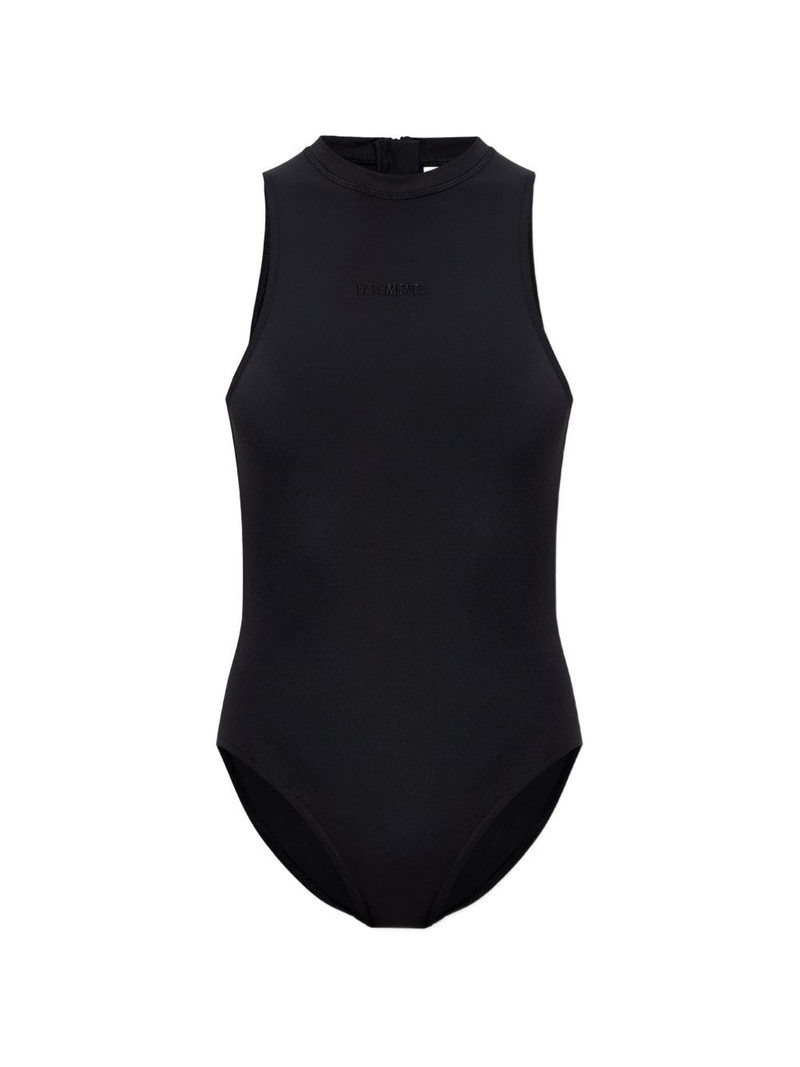 sleeveless mock-neck body 1