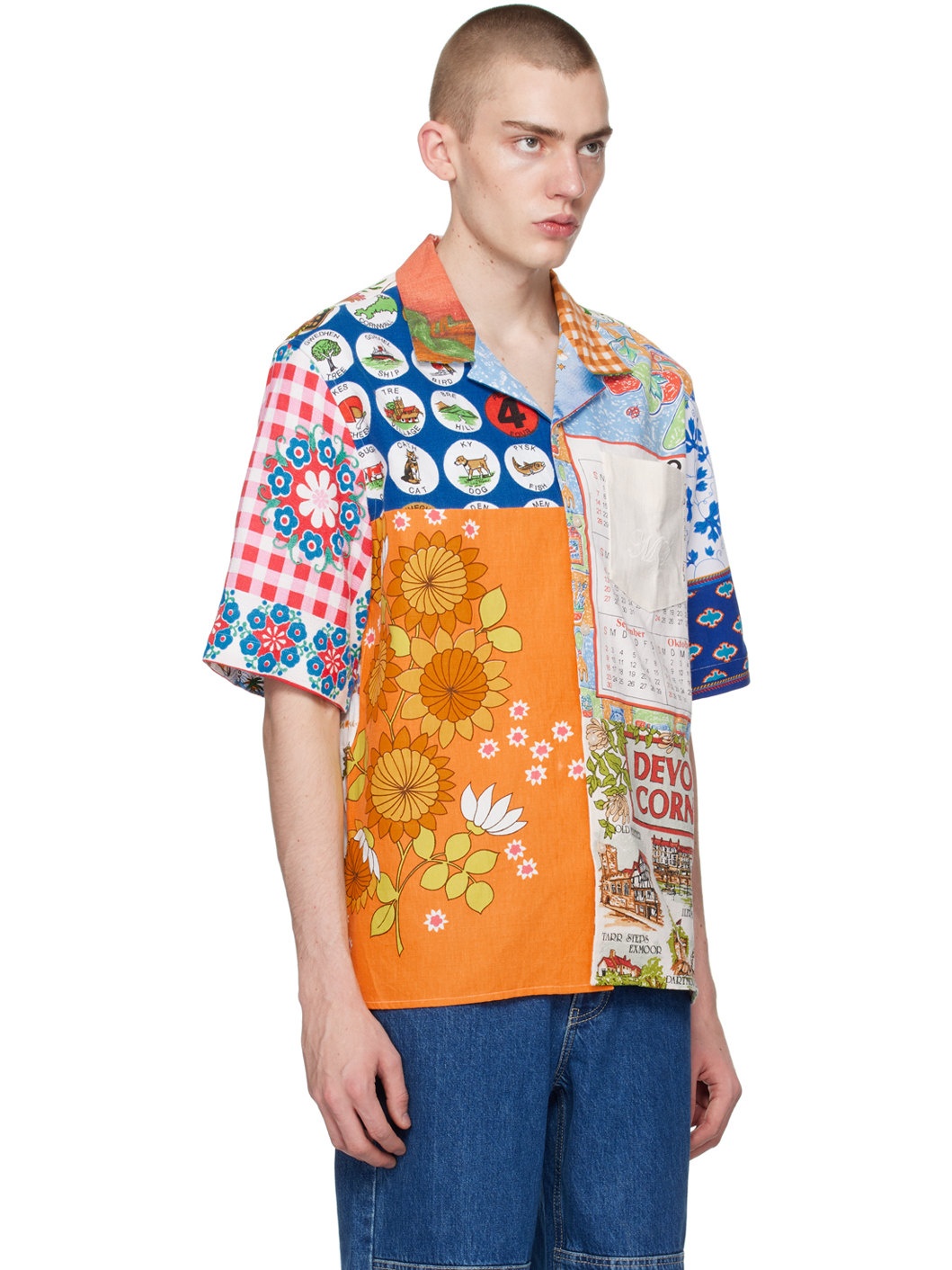 Multicolor Regenerated Household Shirt - 2