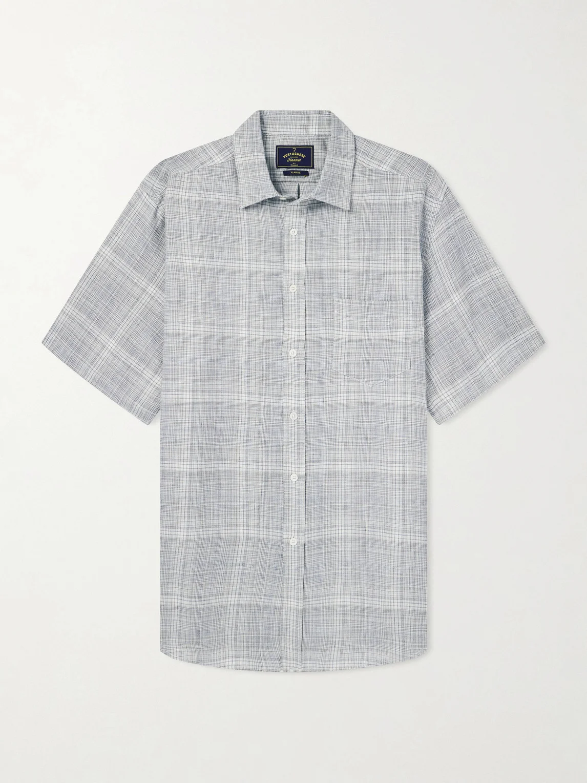 Gem Checked Linen Shirt - 1