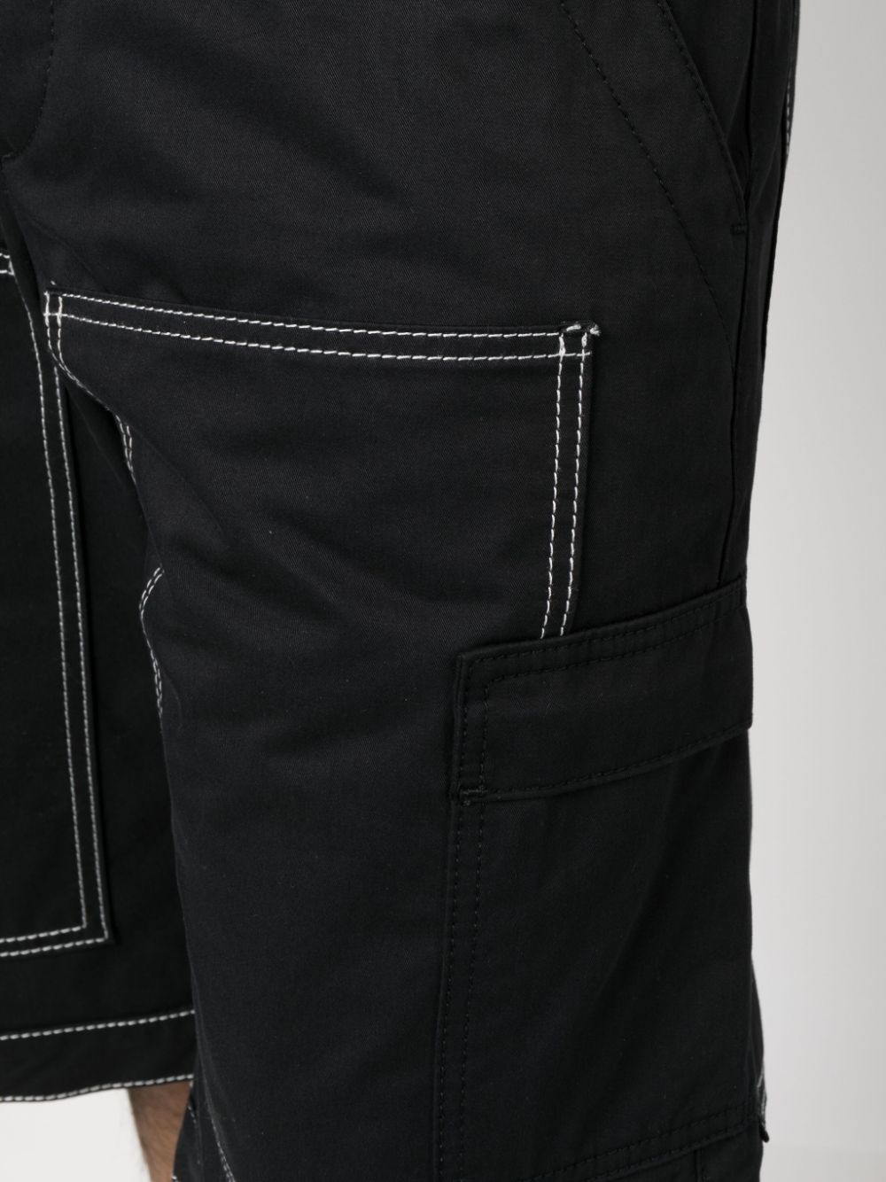 contrast-stitching bermuda shorts - 5