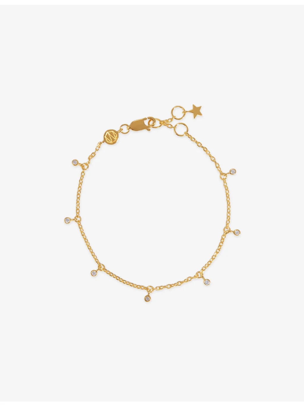 Interstellar Drop 18ct Gold Vermeil-Plated Sterling Silver Bracelet - 1