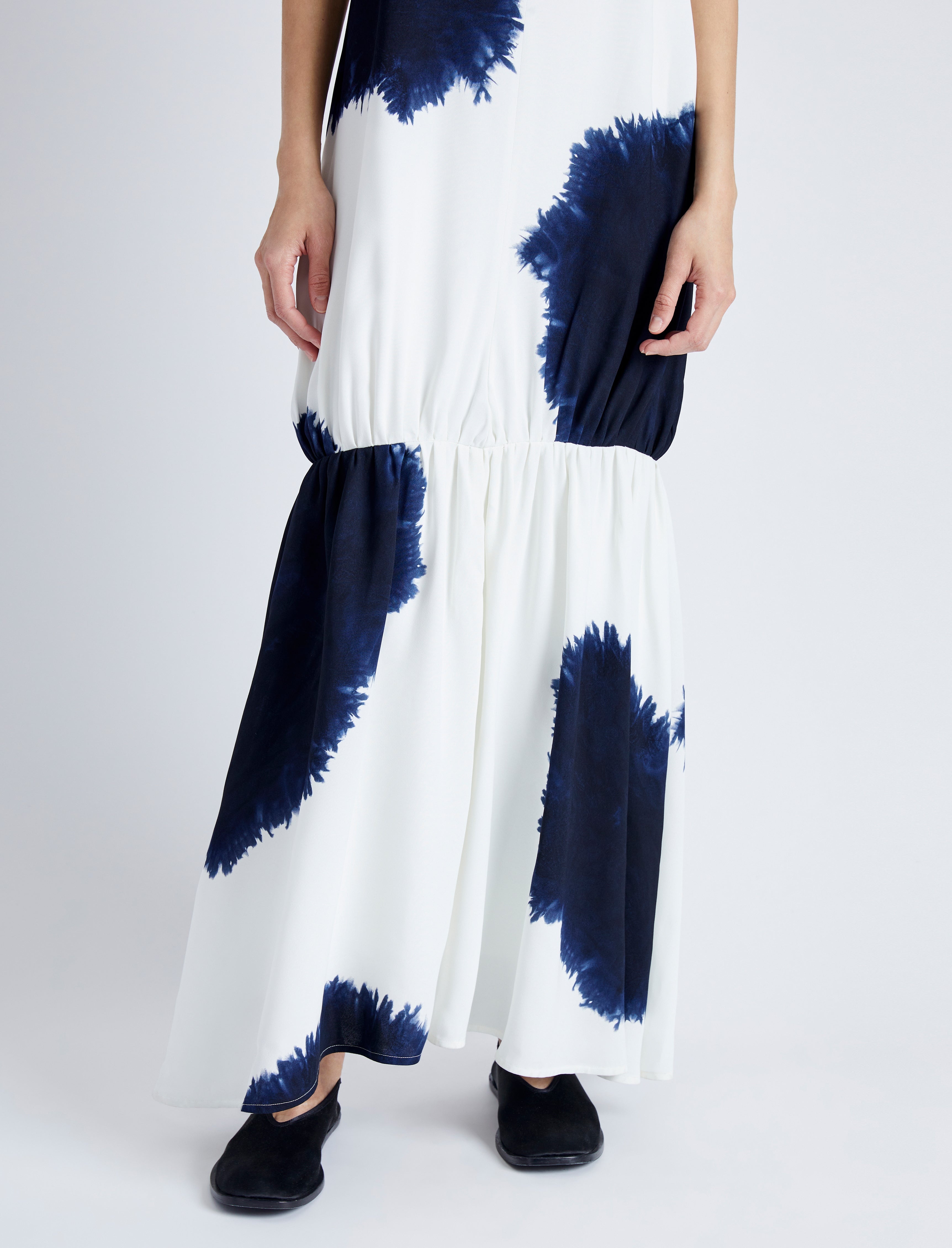 Margot Dress In Printed Viscose Crepe - 5