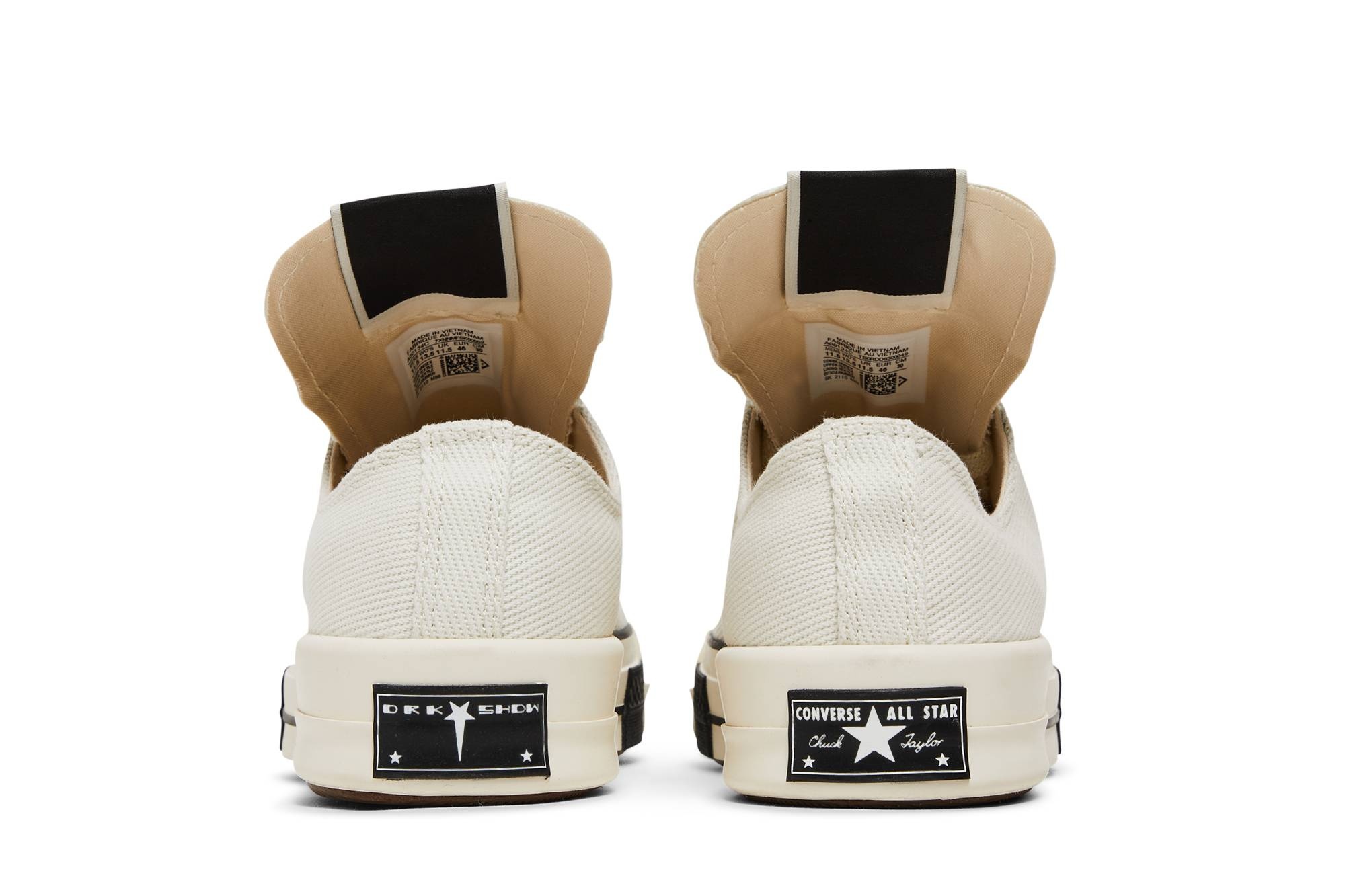 Rick Owens x DRKSHDW DRKSTAR Chuck 70 Low 'Egret' - 6