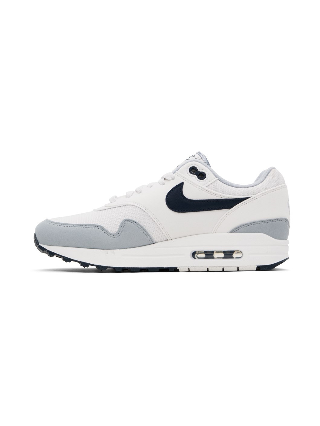 White & Gray Air Max 1 Sneakers - 3