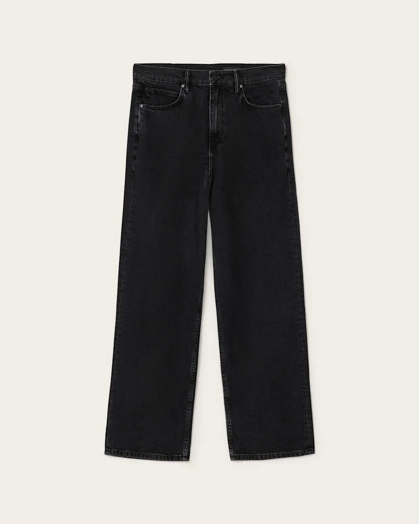 LENNY LOOSE FIT WIDE LEG DENIM JEANS - 1
