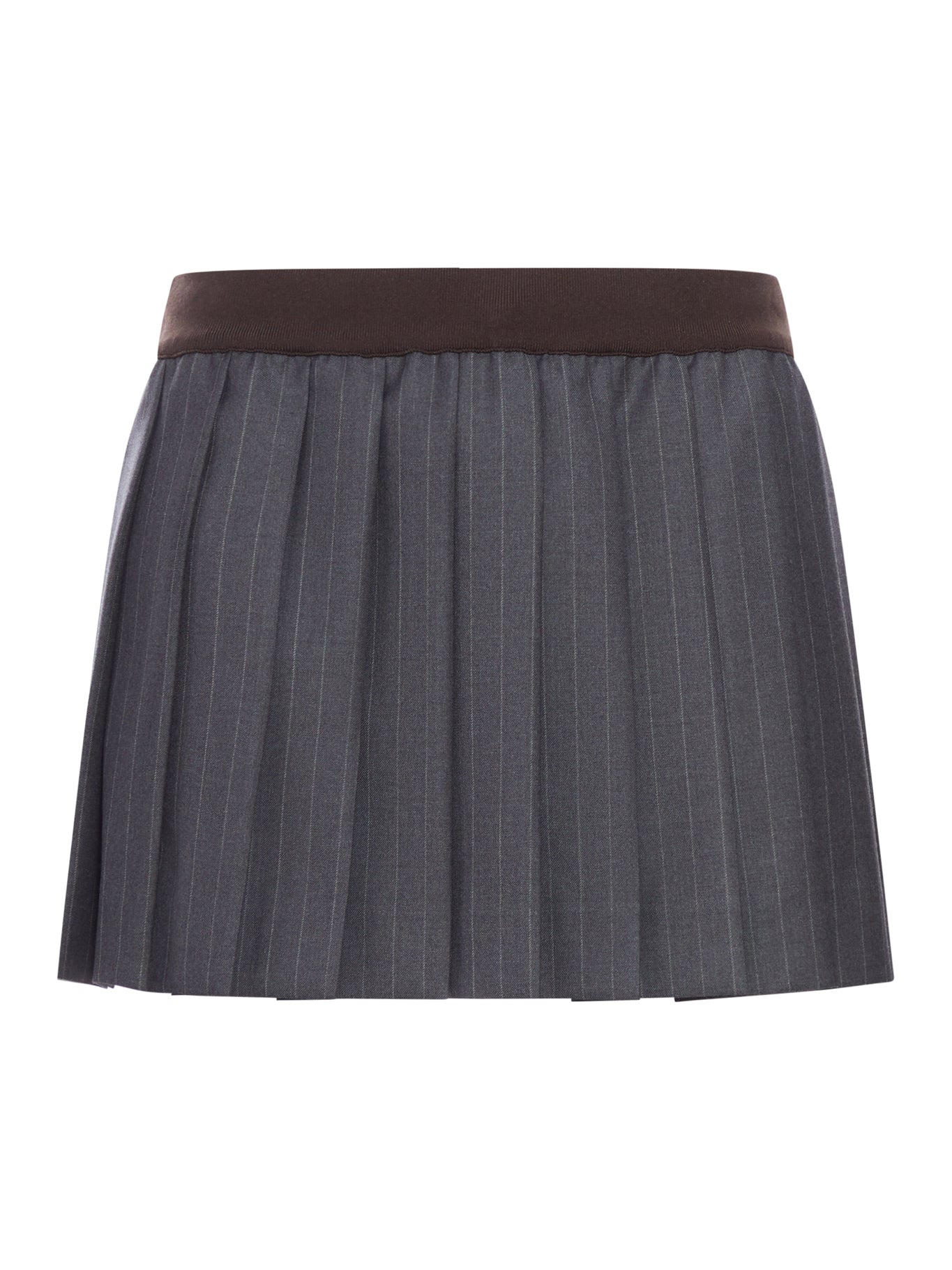 PINSTRIPED PLEATED MINISKIRT - 2