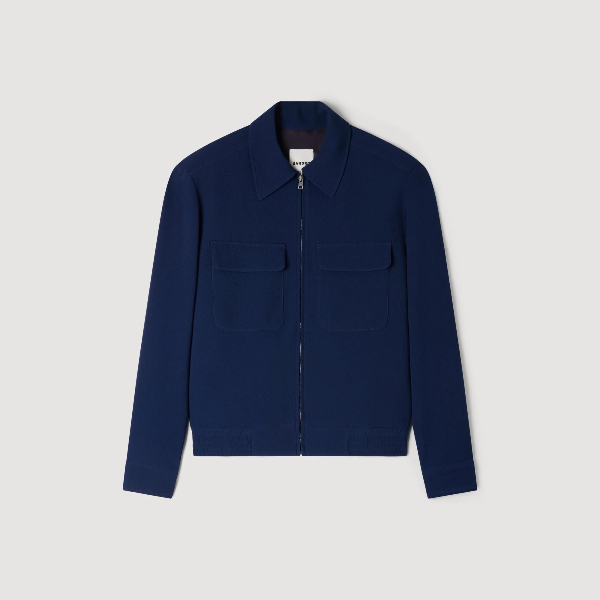 TEXTURED ZIP-UP JACKET - 1