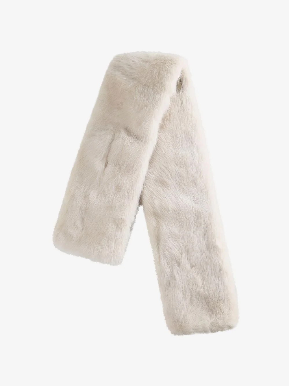 fur-texture scarf - 1
