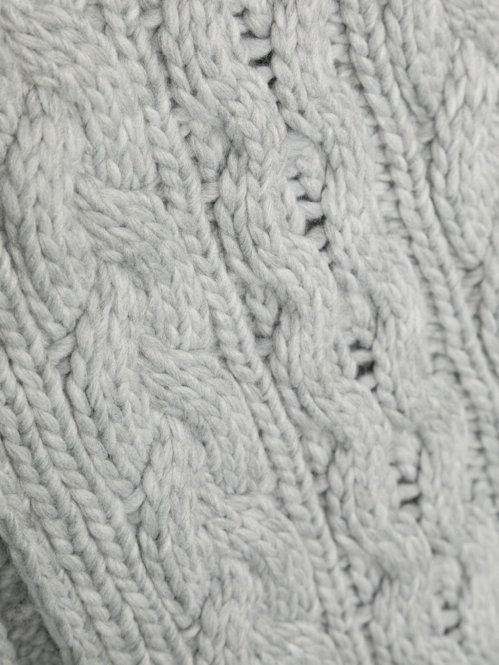 pompom-detail cable-knit scarf set - 2
