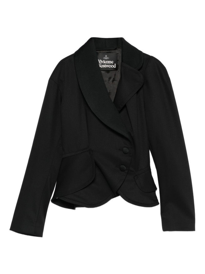 Stormy shawl-lapel button blazer 1