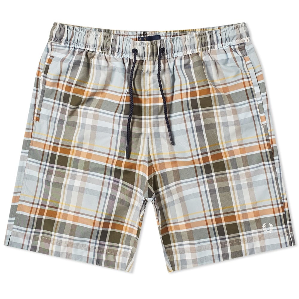 Fred Perry Madras Check Swim Short - 1