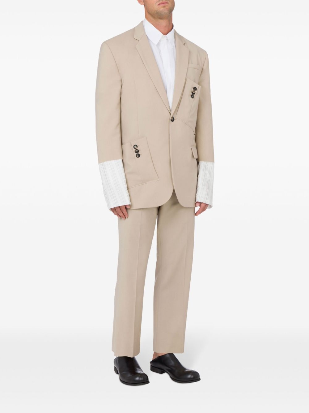 deconstructed-design blazer - 2