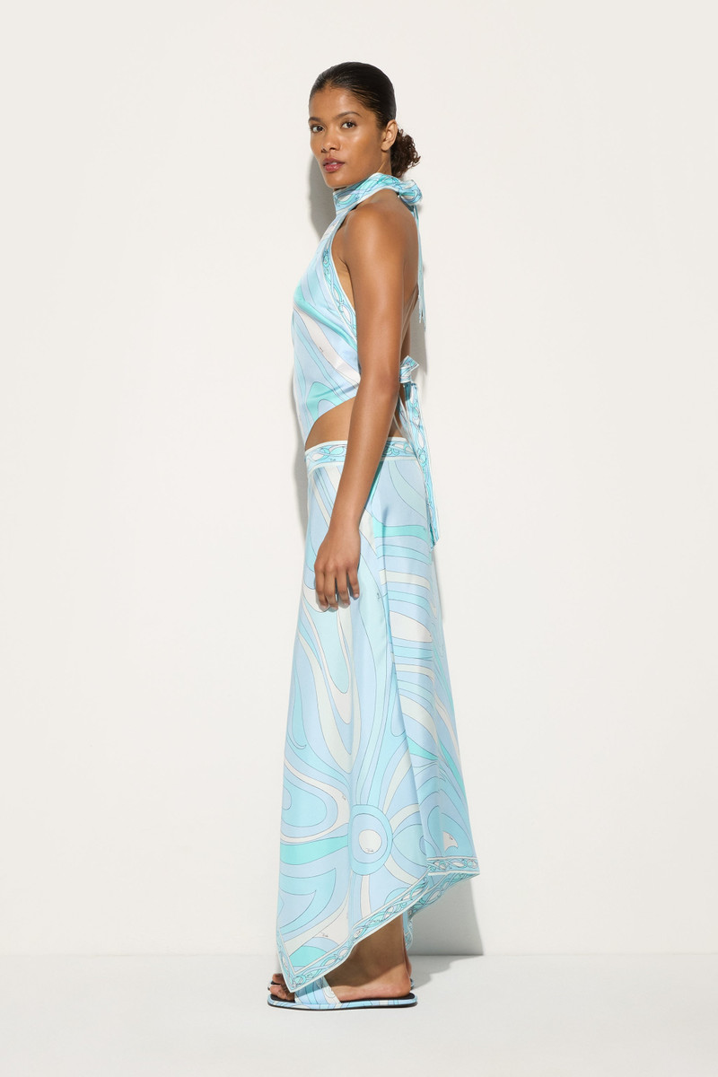 MARMO PRINT SILK DROP TOP 3