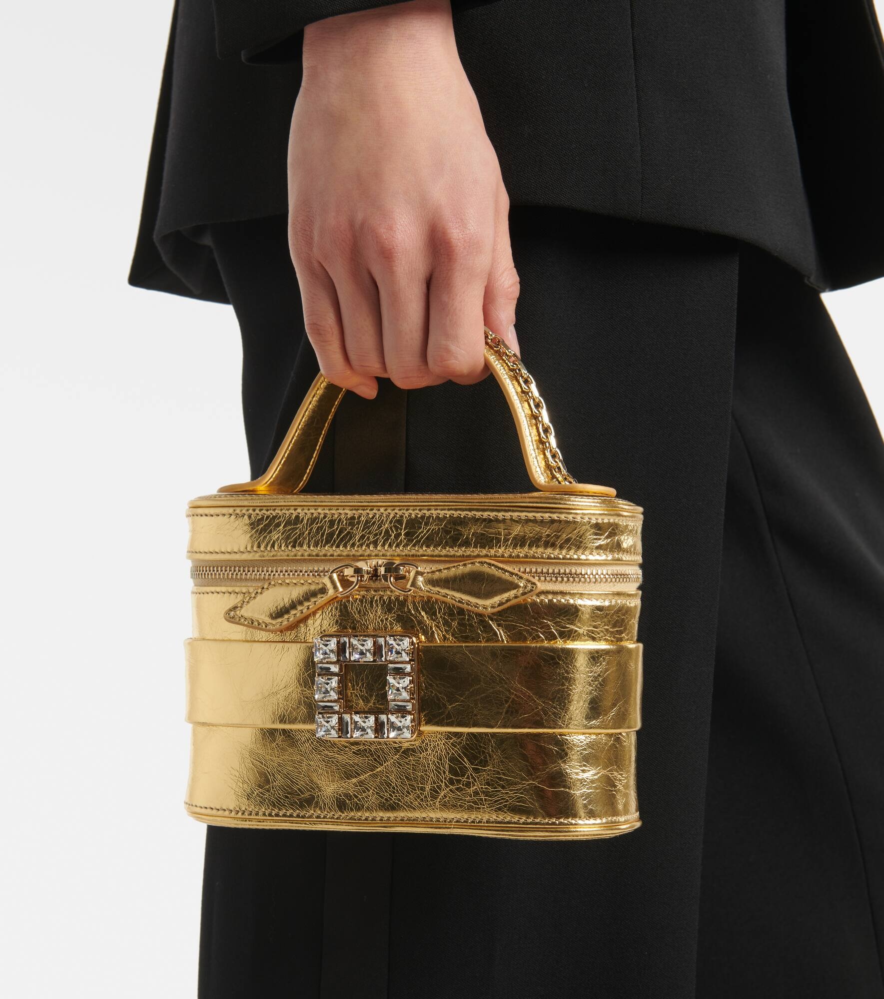 Vanity Très Vivier Micro leather vanity bag - 2