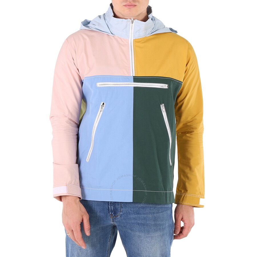 Comme Des Garcons Men's Green Colour-block Jacket - 4