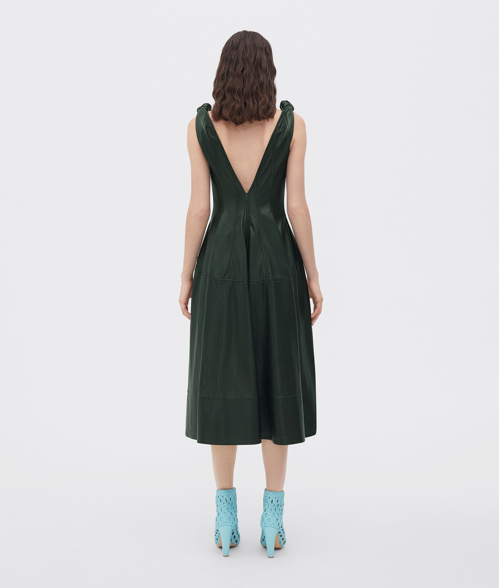 knotted leather dress - 3