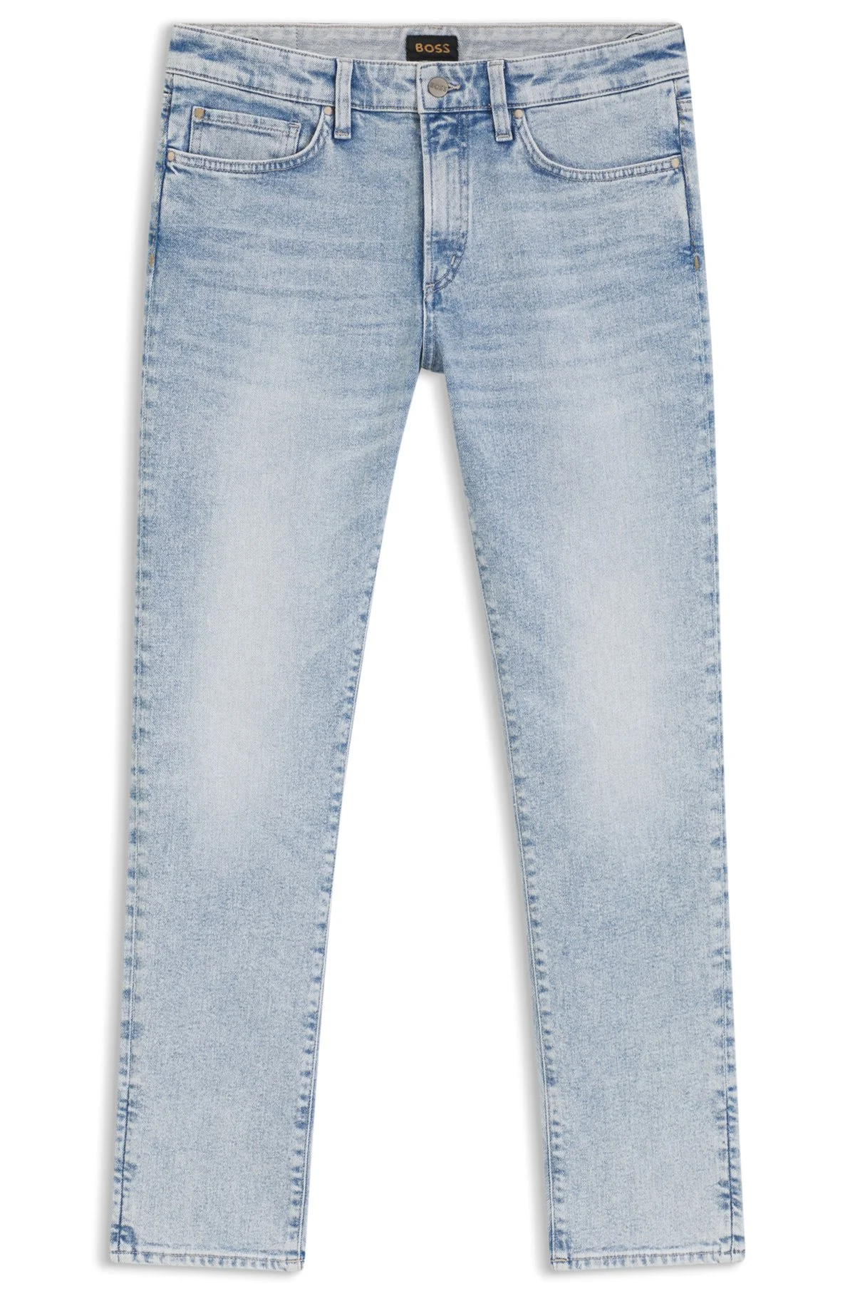 SLIM-FIT JEANS IN SILK-BLEND DENIM - 1
