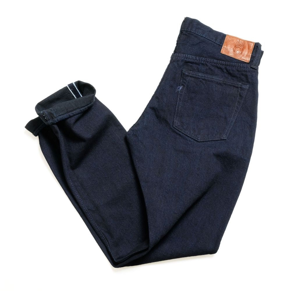 14oz Indigo x Black Denim Slim Tapered - XX-013-IDBK - 1