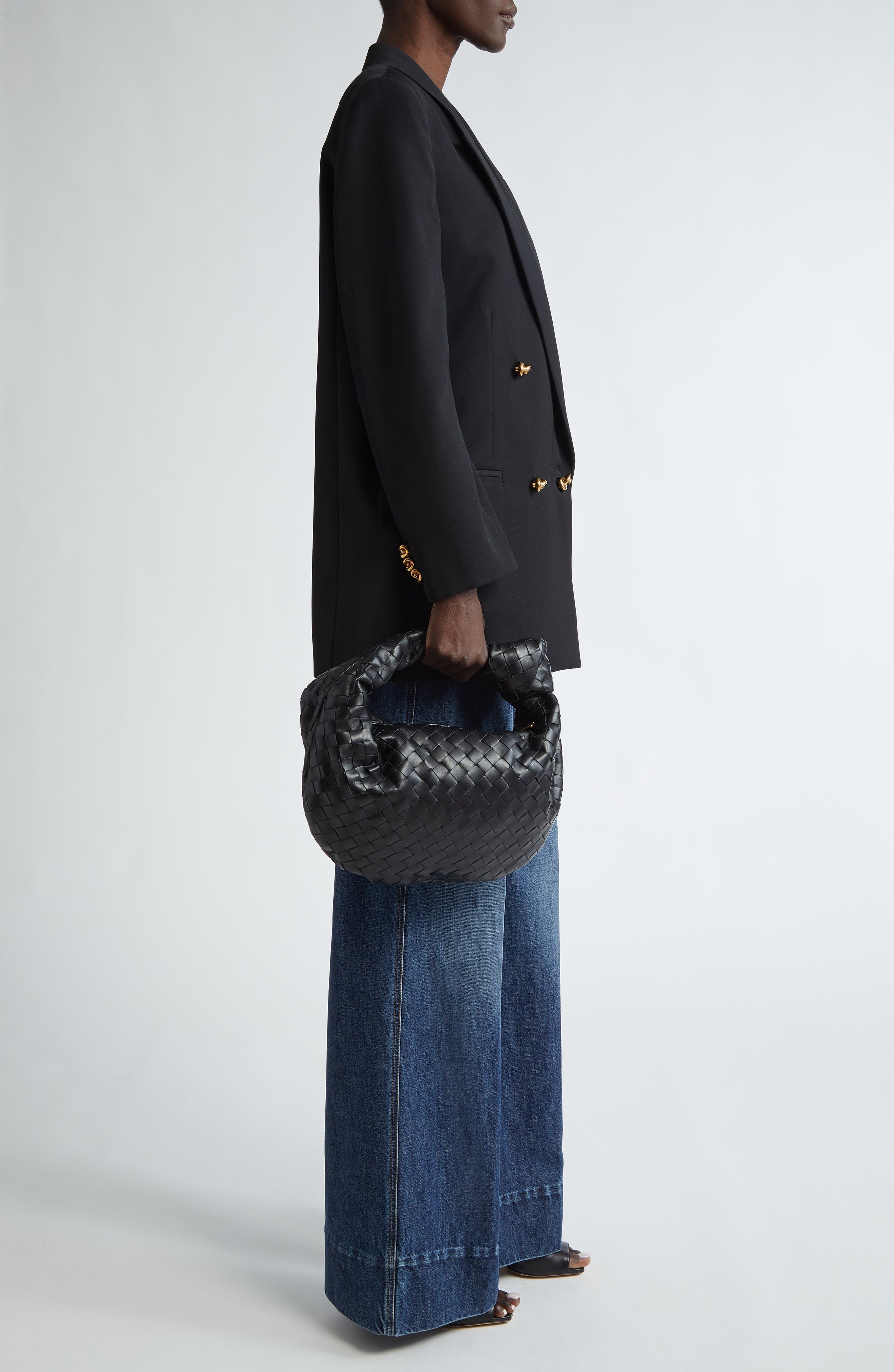 Teen Jodie Intrecciato Leather Hobo - 2