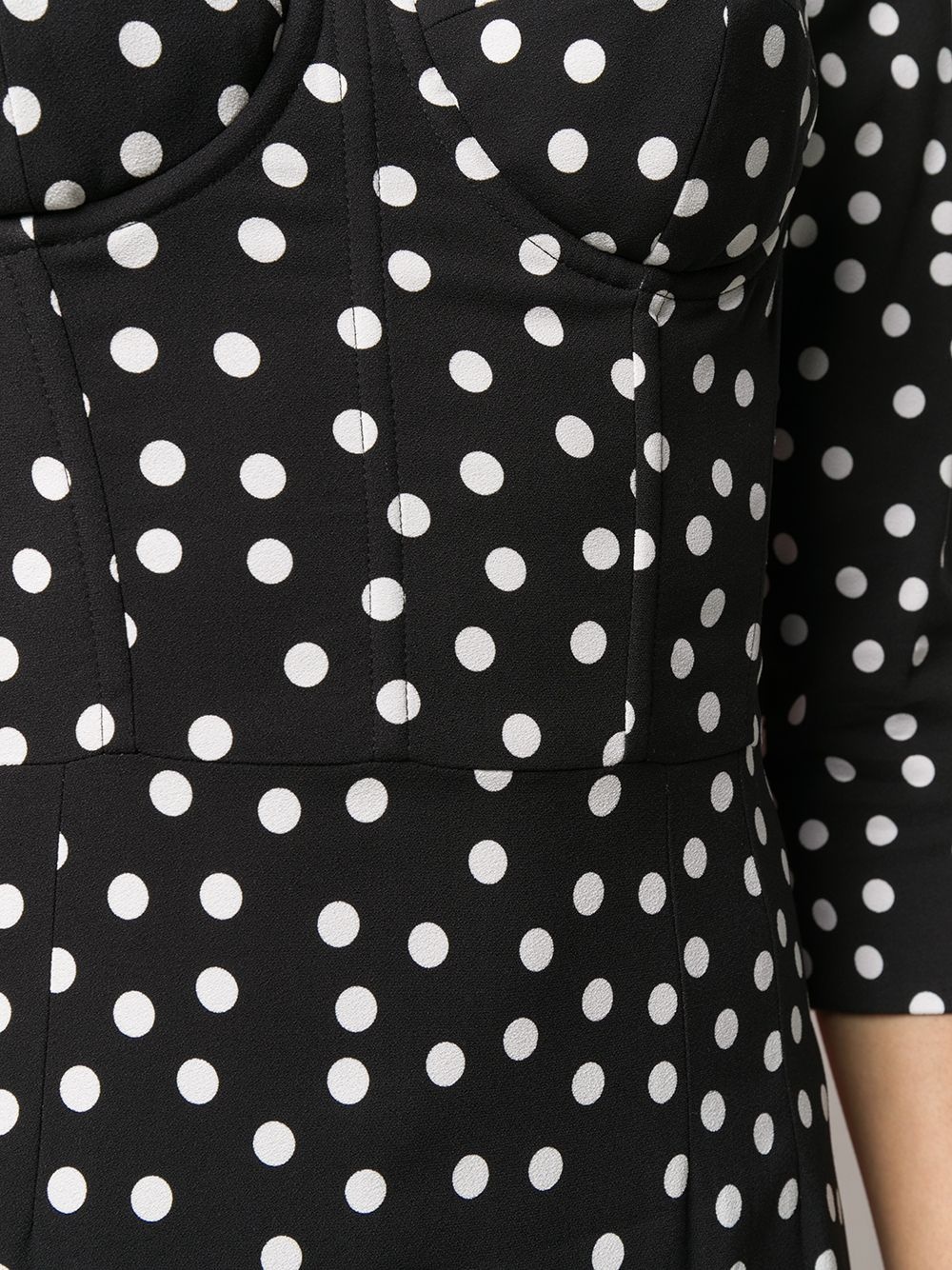 corseted polka dot dress - 5