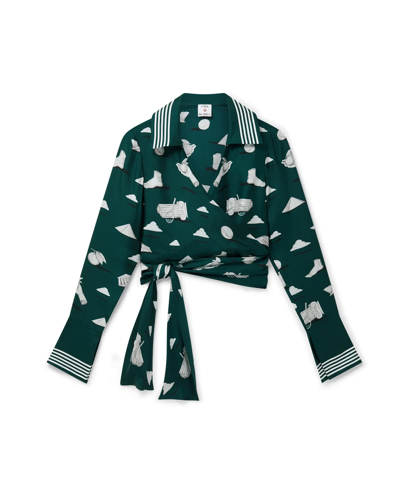 Metaphysical Silk Wrap Shirt | Casablanca Paris - 1