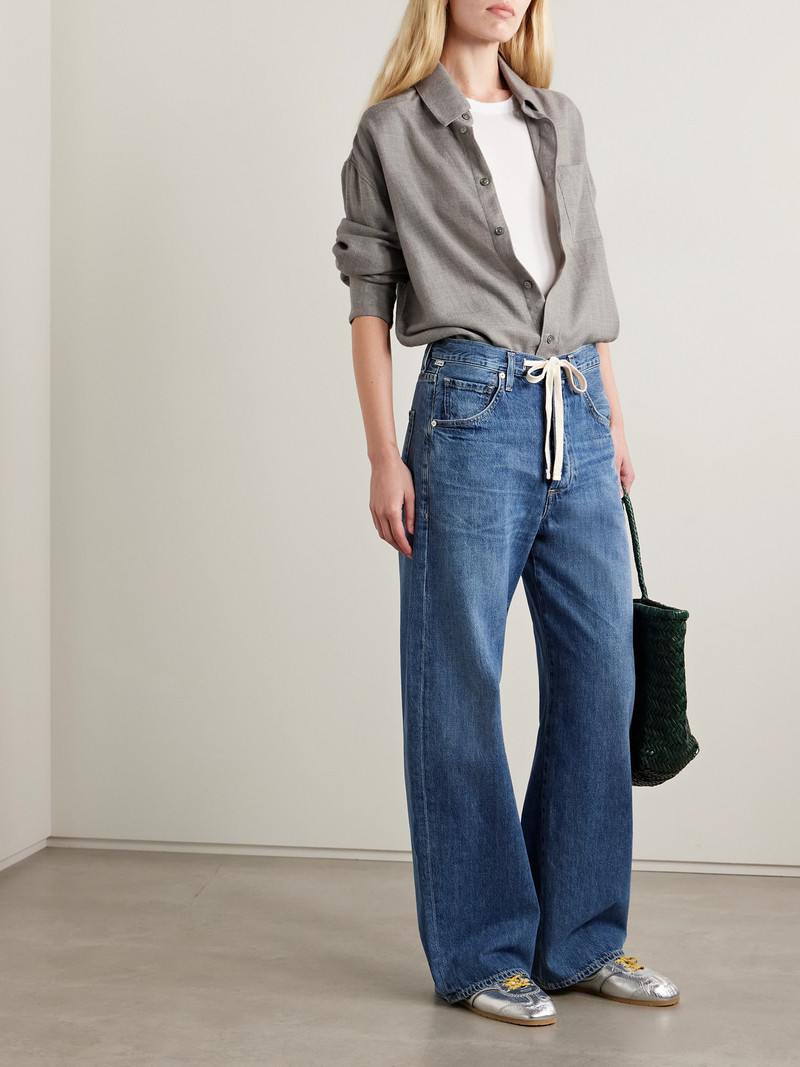 The Elder Statesman Oversized Wool And Cashmere-blend Shirt outlook