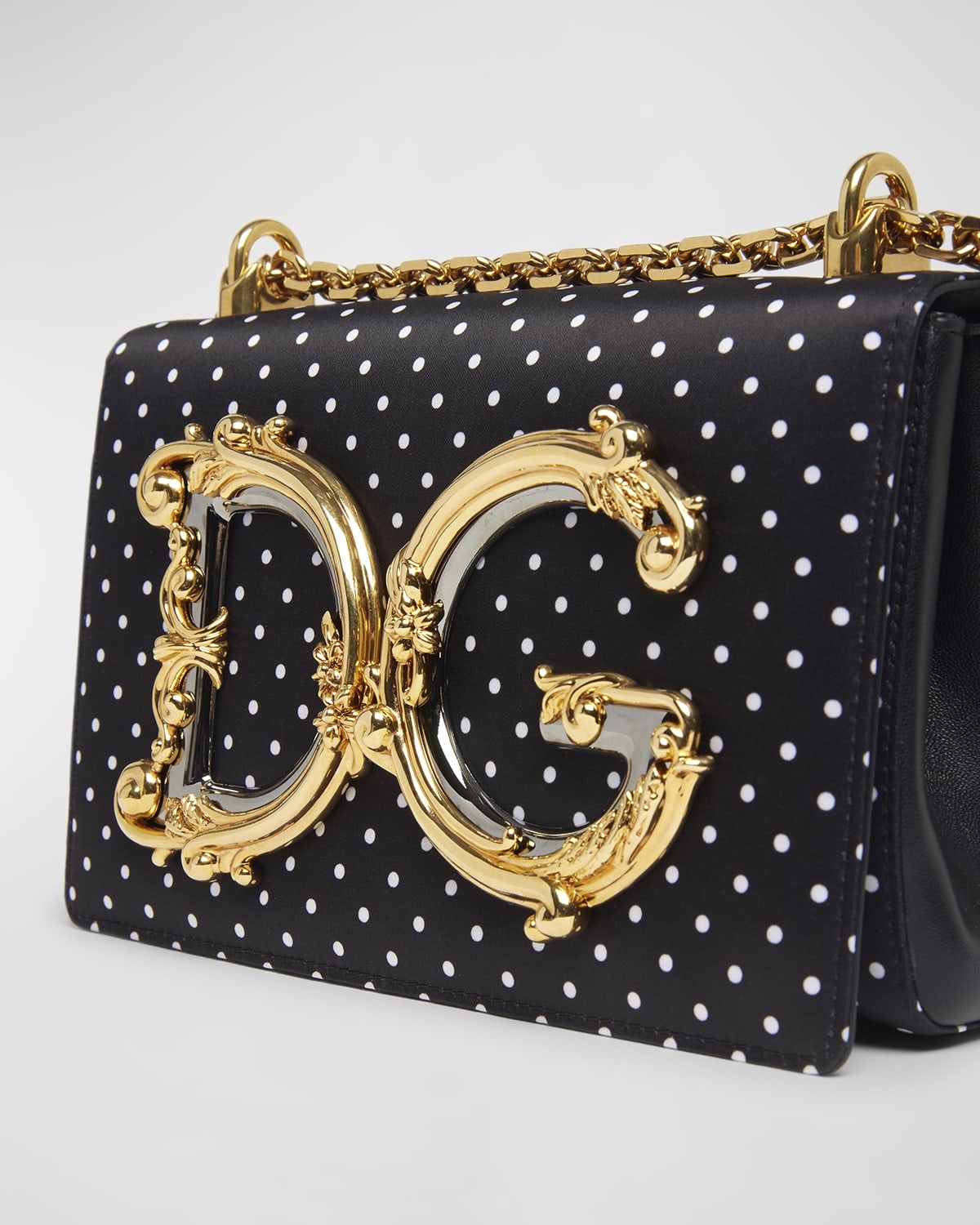 DG Baroque Small Polka Dot Crossbody Bag - 5