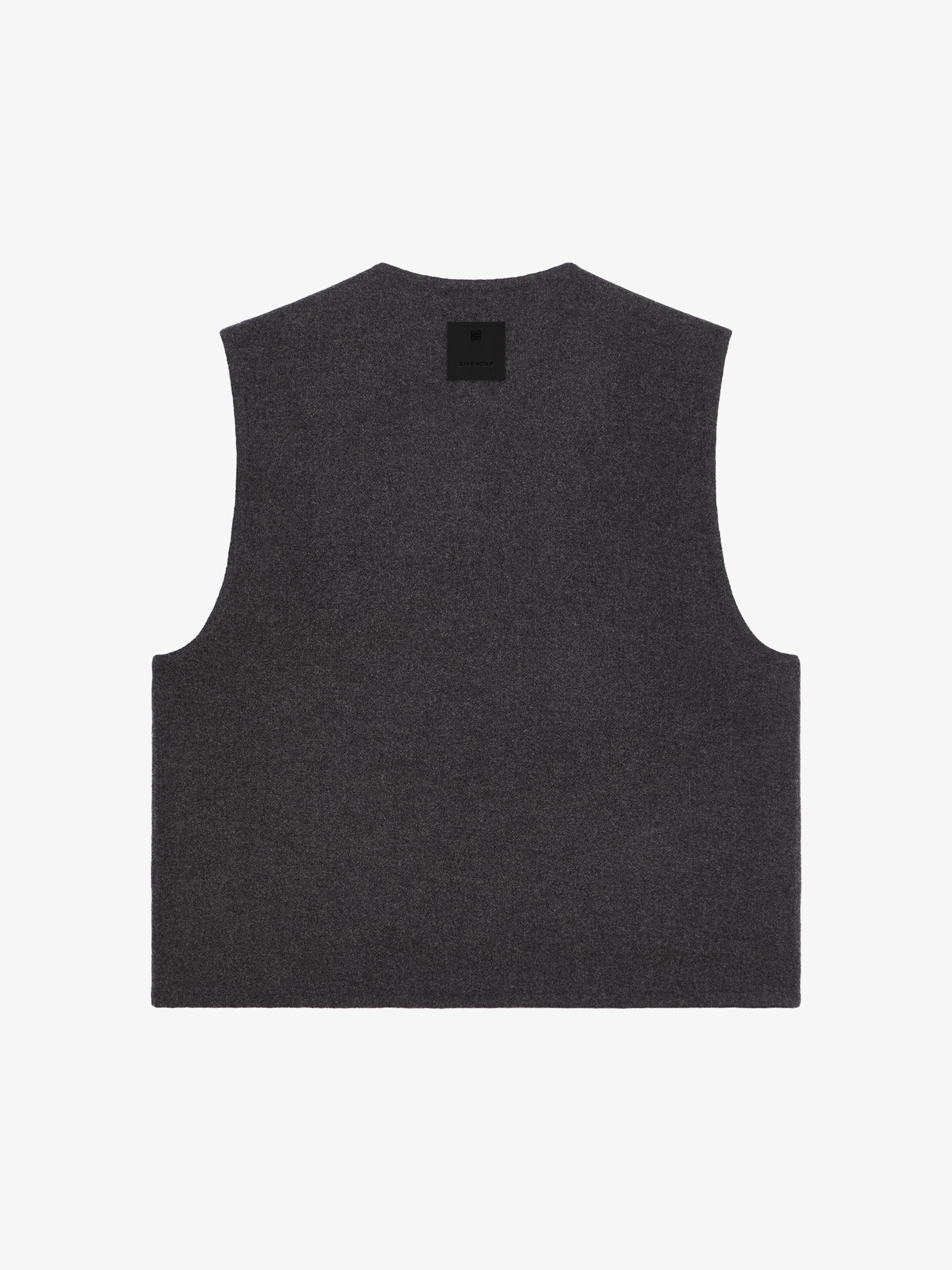WAISTCOAT IN DOUBLE FACE WOOL AND CASHMERE - 5
