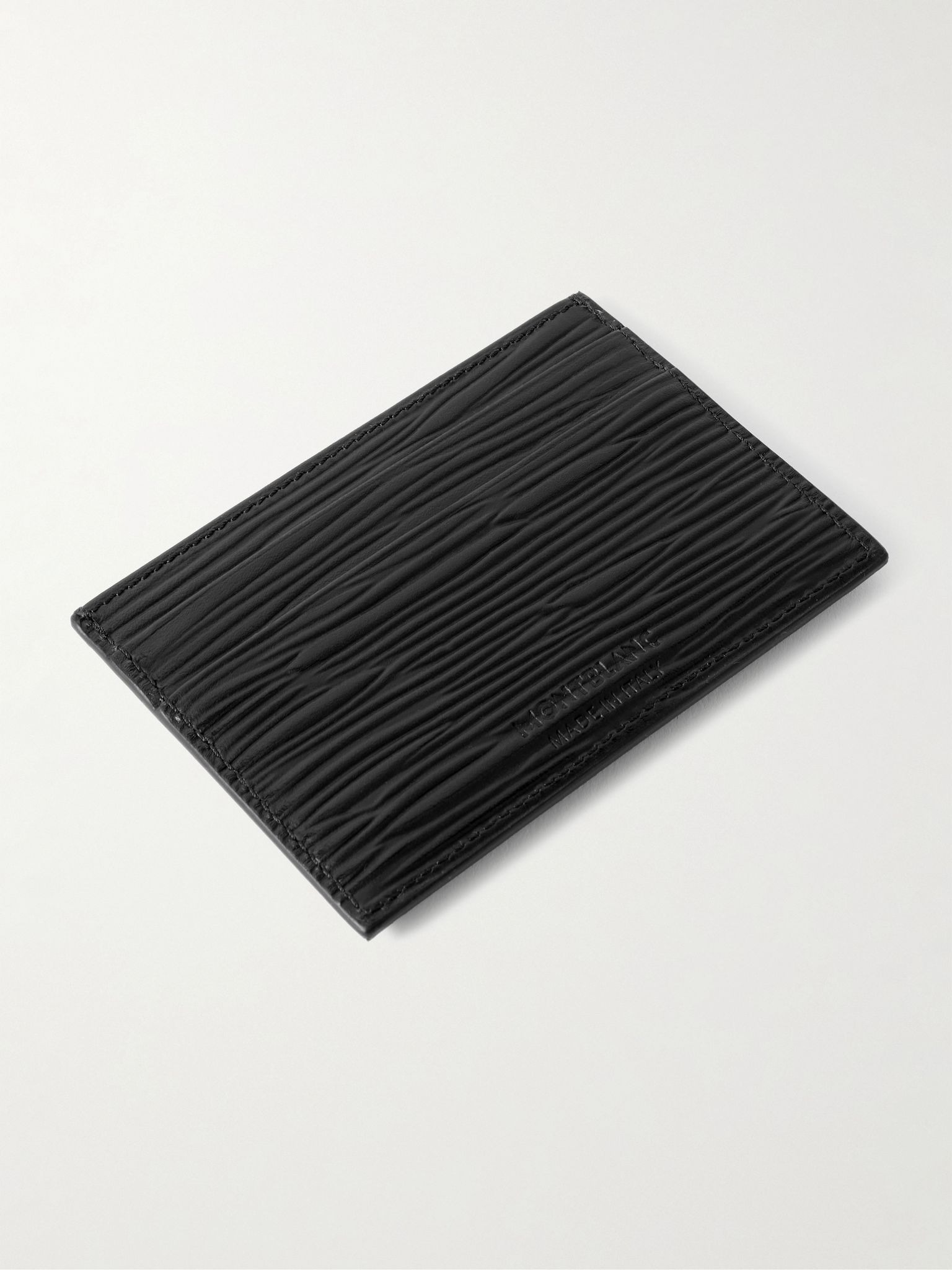 Meisterstück 4810 Textured-Leather Cardholder Black - 2