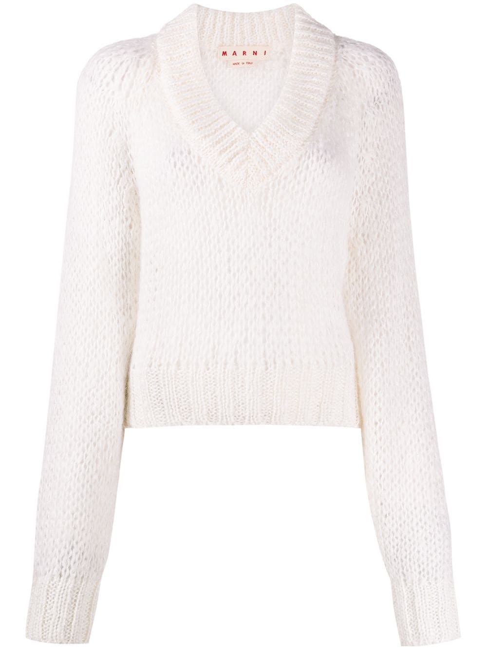 v-neck knit jumper - 1